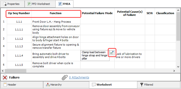 Sync Options For PFD Worksheets