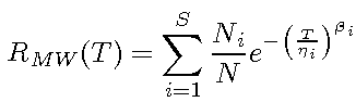 Reliability equation for the mixed Weibull