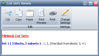 Cut Sets Viewer