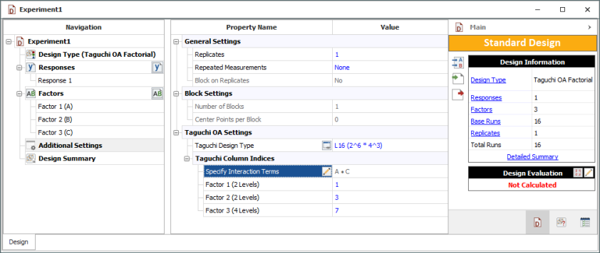 The interaction terms of interest have been specified. The interaction terms of interest have been specified.
