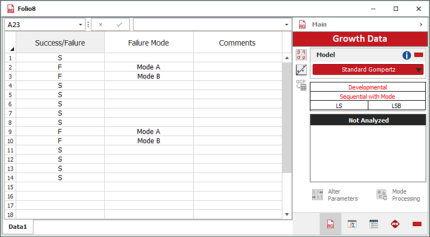 Sequential with Mode data