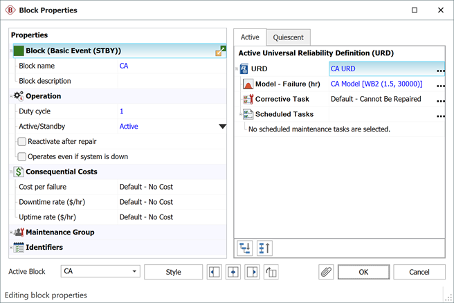 Failure distribution settings for event C A. Failure distribution settings for event C A.