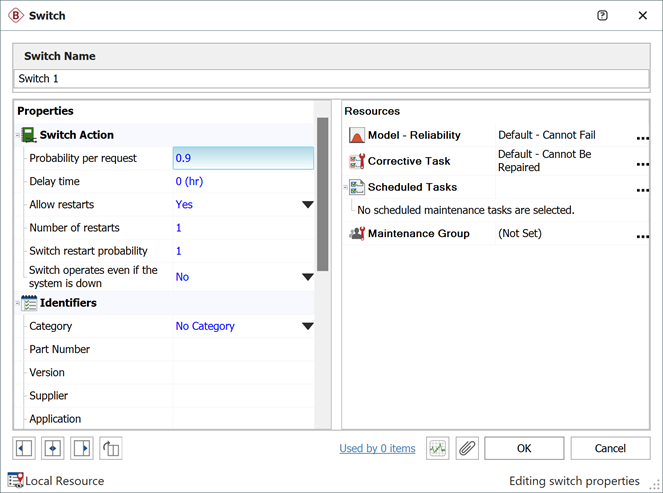 Standby container (switch) failure probabilities while attempting to switch Standby container (switch) failure probabilities while attempting to switch