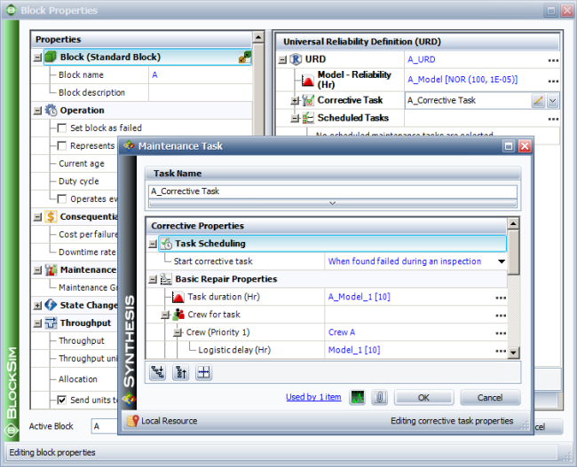 CM and Inspection settings for blocks A and D CM and Inspection settings for blocks A and D