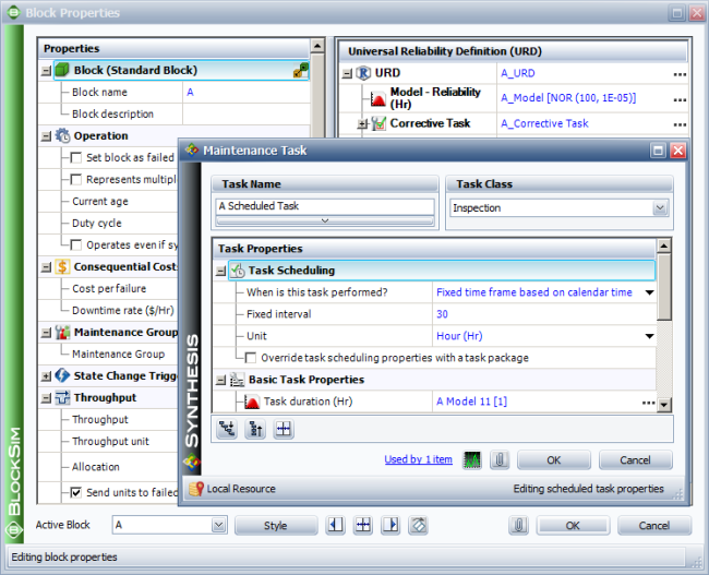 CM and Inspection settings for blocks A and D CM and Inspection settings for blocks A and D