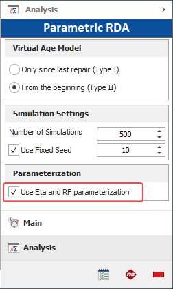 Control Panel Analysis Page